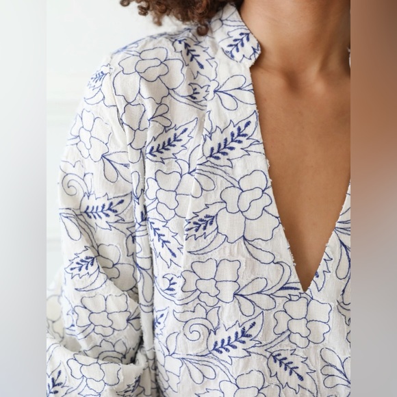 MILLE | 💙 NWT 💙 Esther Dress in Capri Print | Long Sleeve Resort Dress | XS - Picture 9 of 9